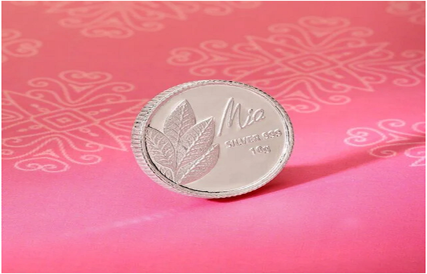 10 Gram Mango Leaf Silver Coin